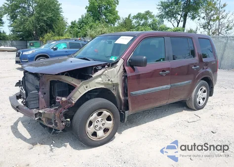 2012 Honda Pilot Lx from USA, damaged, VIN 5FNYF4H21CB057764